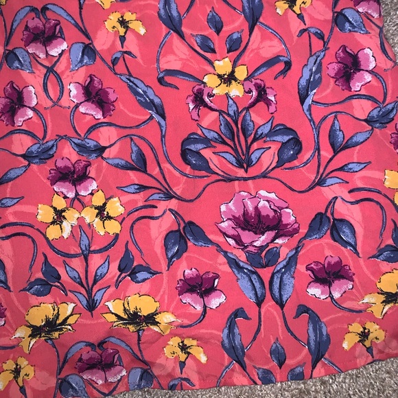 Hollister Pink Multicolor Floral Blouse size S - Picture 5 of 10